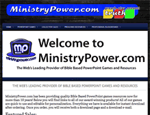 Tablet Screenshot of ministrypower.com